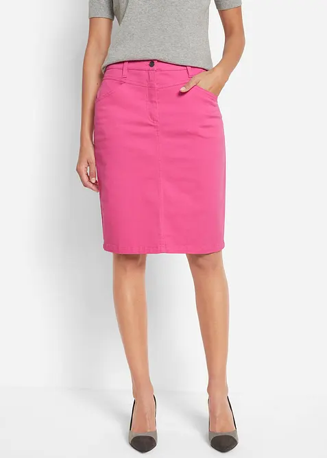 Jupe en jean extensible, bonprix