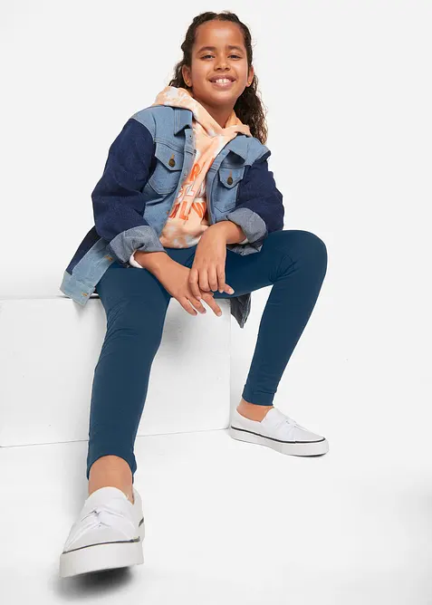 Leggings aus elastischem Baumwoll-Mix (3er Pack), bonprix