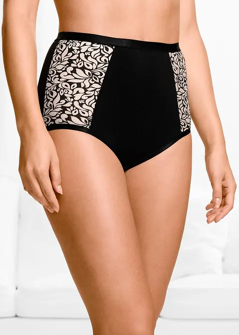 Highwaist Slip mit Bio-Baumwolle (4er Pack), bonprix