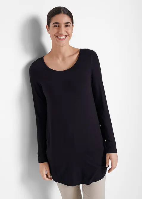 T-shirt viscose long, manches longues, bonprix