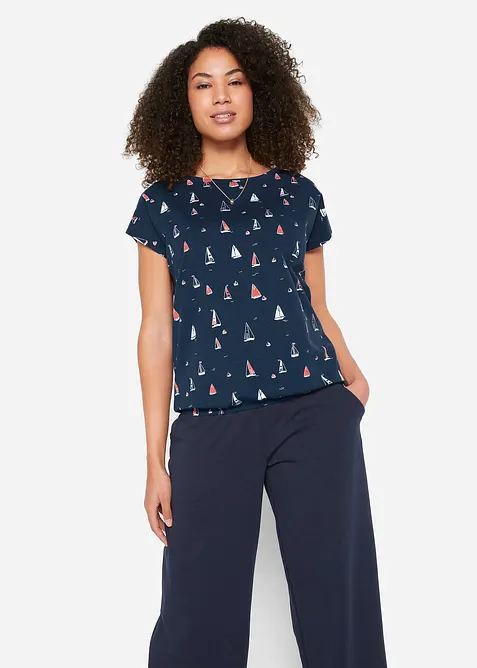 L&auml;ssiges Shirt, kurzarm, bonprix