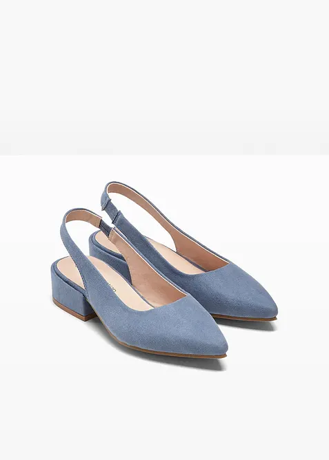Slingpumps mit flachem Absatz, bonprix