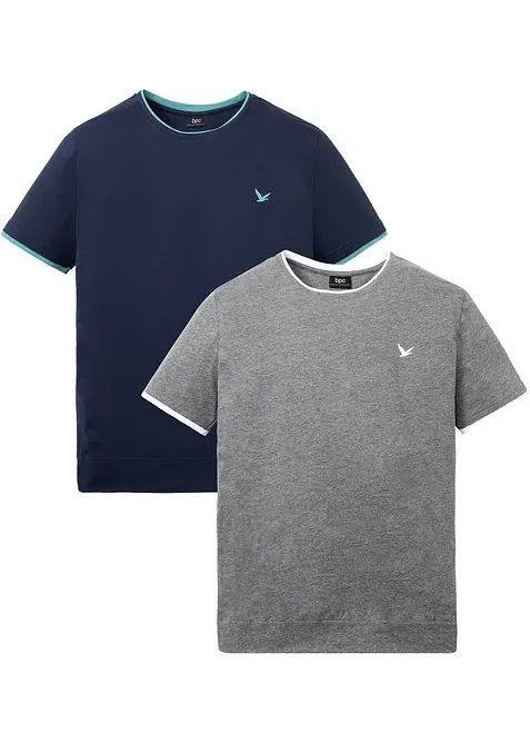 T-Shirt (2er Pack), bonprix