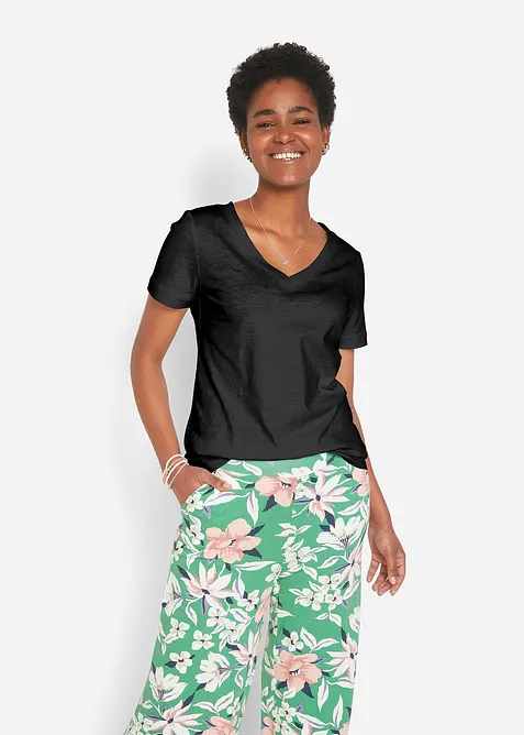 T-Shirt aus reiner Baumwolle, bonprix