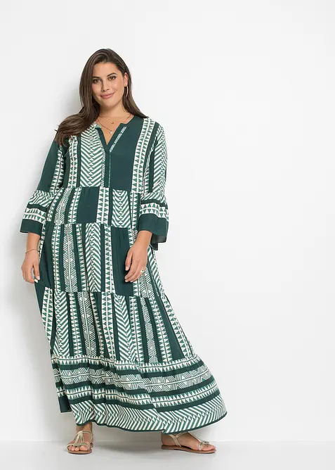 Maxikleid aus flie&szlig;ender Viskose, bonprix