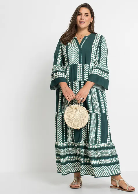 Maxikleid aus flie&szlig;ender Viskose, bonprix