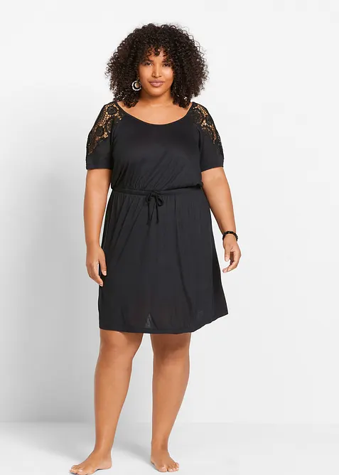 Robe de plage transparente en viscose, bonprix