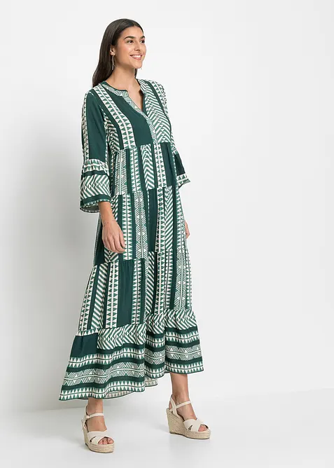 Maxikleid aus flie&szlig;ender Viskose, bonprix