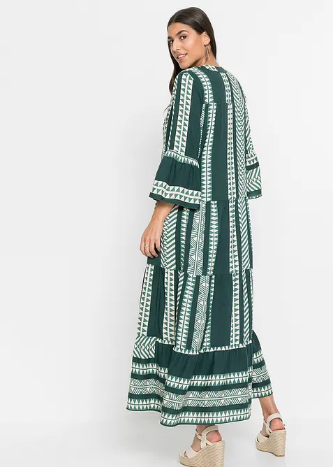 Maxikleid aus flie&szlig;ender Viskose, bonprix