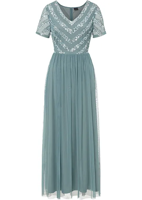 Robe longue brodée de sequins, bonprix