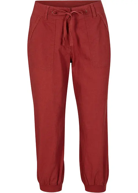 3/4 Hose aus Baumwoll-Leinen-Mix, bonprix