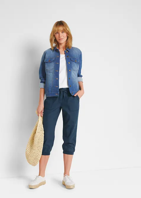 3/4 Hose aus Baumwoll-Leinen-Mix, bonprix