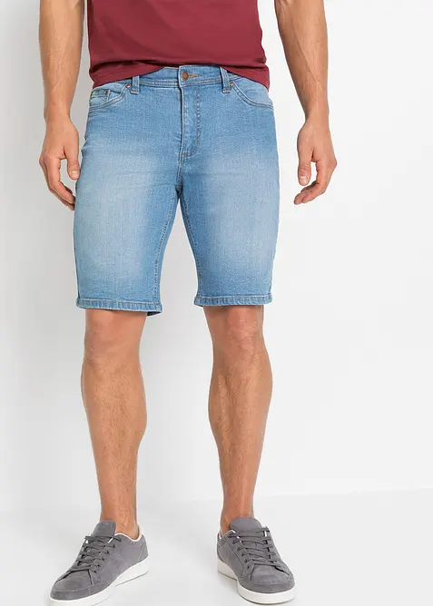 Stretch-Jeans-Bermuda, Regular Fit (2er Pack), bonprix