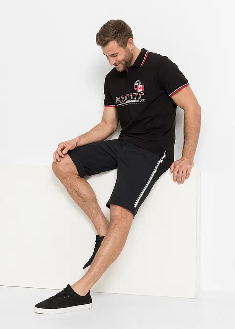 Poloshirt, Kurzarm aus reiner Bio-Baumwolle (2er Pack), bonprix