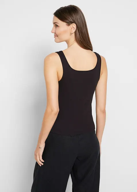 Top côtelé 100% coton, bonprix