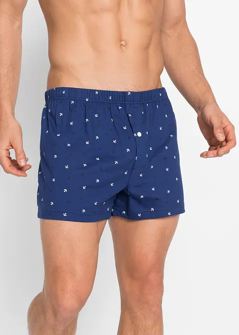 Lockere Jersey Boxershorts mit Bio-Baumwolle (3er Pack), bonprix