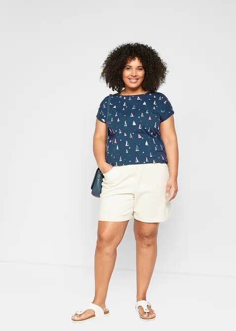 L&auml;ssiges Shirt, kurzarm, bonprix