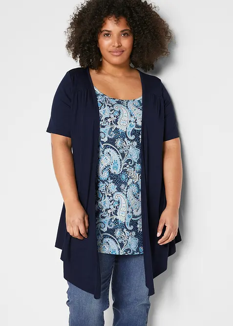 Bedrucktes 2in1 Shirt mit Rundhals, bonprix