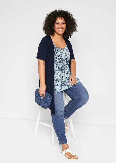 Bedrucktes 2in1 Shirt mit Rundhals, bonprix