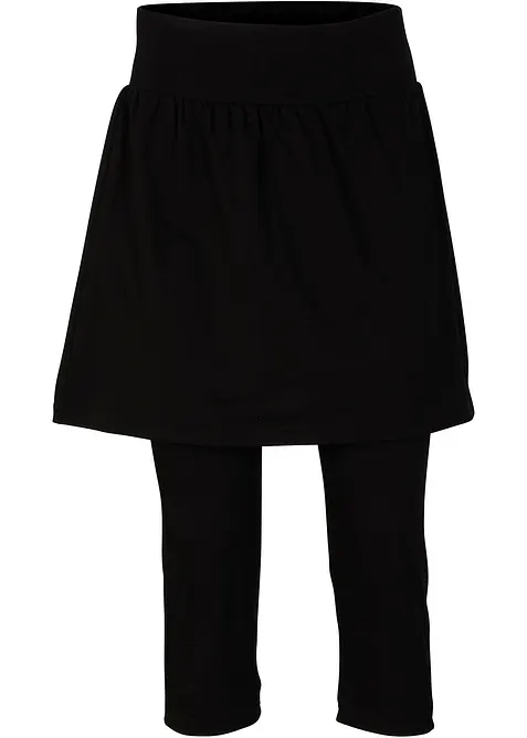 Legging 3/4 avec jupe en coton extensible, bonprix