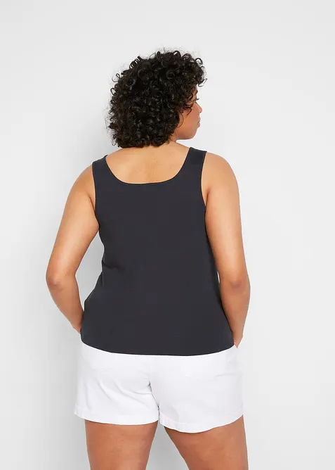 Top c&ocirc;tel&eacute; 100% coton, bonprix