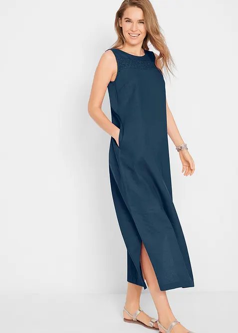 Maxi-Kleid mit Leinen, bonprix