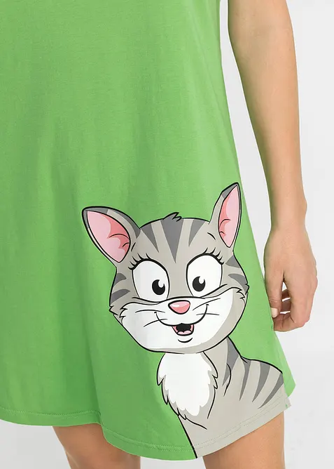 Chemise de nuit courte 100% coton, bonprix