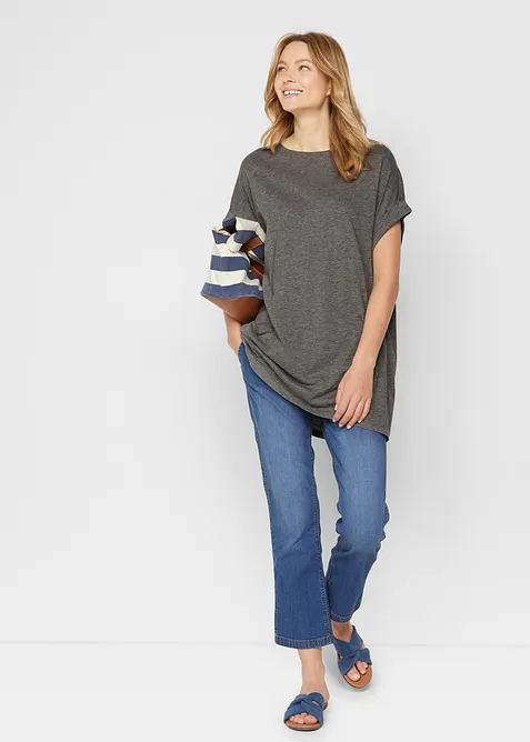 Longshirt aus reiner Bio-Baumwolle (2er Pack), bonprix