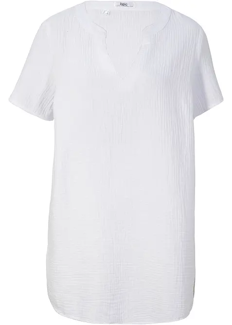 Tunique longue en gaze 100% coton, bonprix