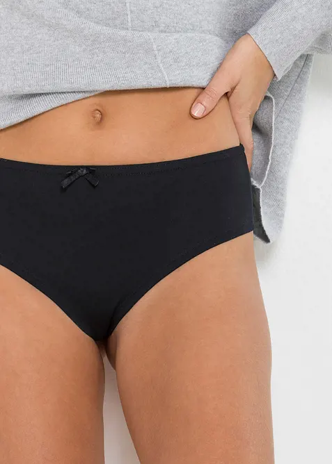 String Panty mit komfortabler Baumwolle (4er Pack), bonprix