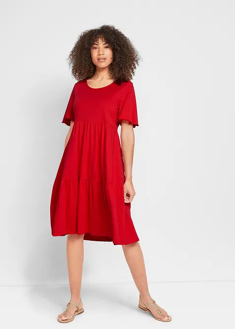 Jerseykleid aus reiner Baumwolle, bonprix
