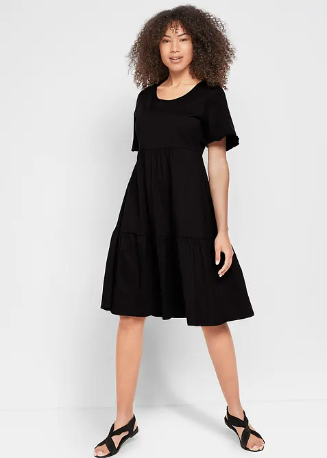 Jerseykleid aus reiner Baumwolle, bonprix