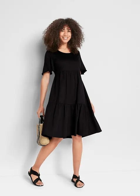 Jerseykleid aus reiner Baumwolle, bonprix