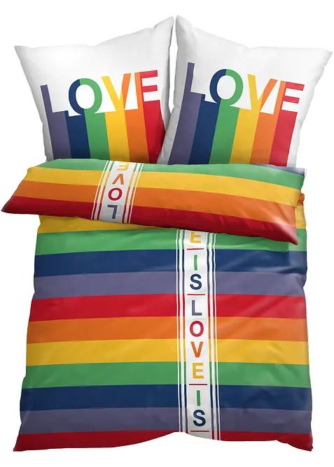 Pride Bettw&auml;sche mit Statement, bonprix