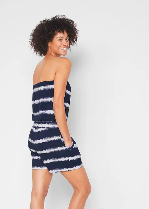 Bandeau-Jumpsuit aus reiner Bio-Baumwolle, bonprix