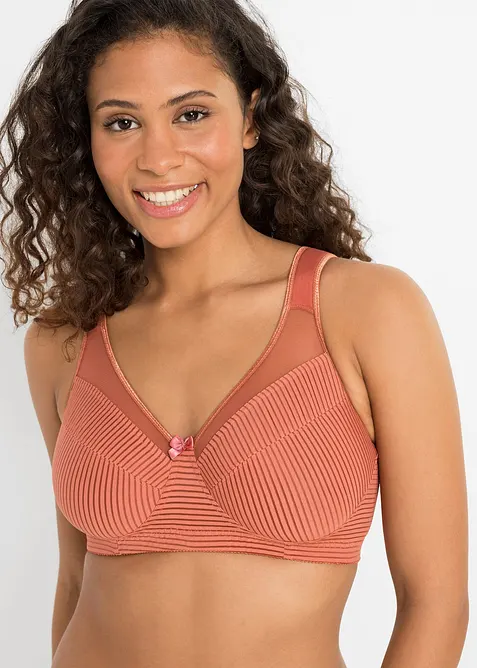 Soutien-gorge minimiseur sans armatures &agrave; bretelles rembourr&eacute;es, bonprix