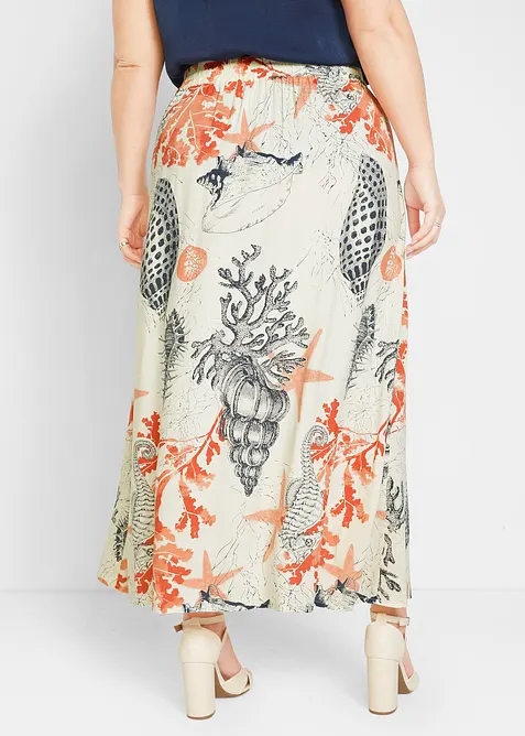 Maxirock aus flie&szlig;ender Viskose, bonprix