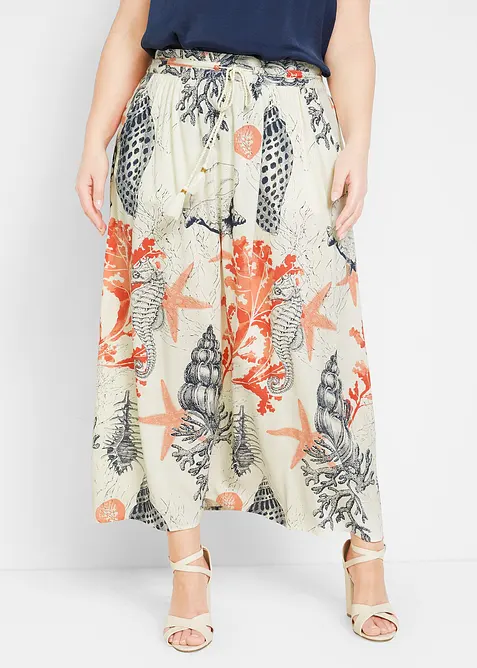 Maxirock aus flie&szlig;ender Viskose, bonprix