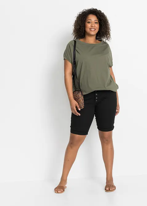 T-shirt long 100% coton, bonprix