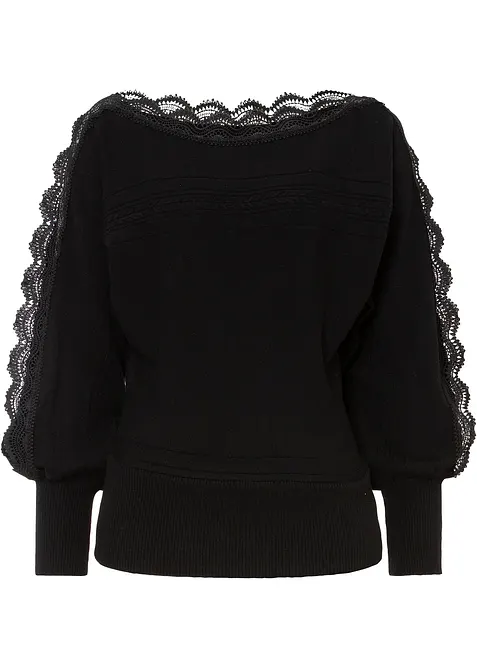 Pull fluide en fine maille de viscose mélangée, bonprix