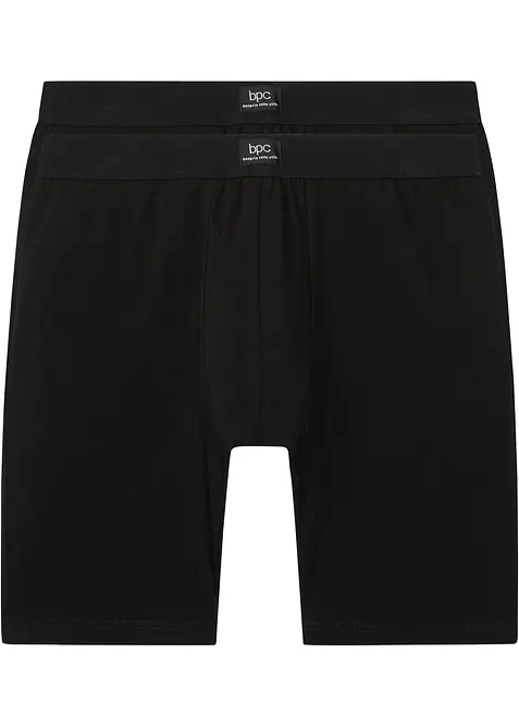 Lange Boxershorts eng mit Baumwolle (2er Pack), bonprix