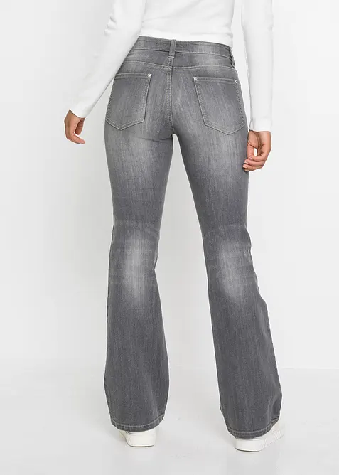Flared-Jeans Mid Waist, bonprix