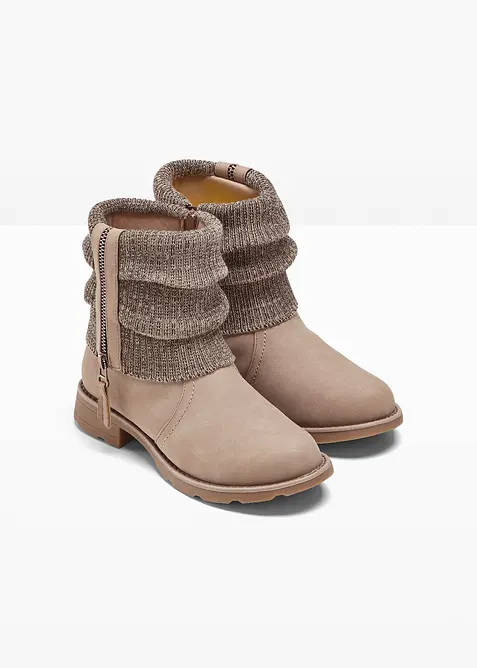 Boots mit Strickeinsatz, bonprix
