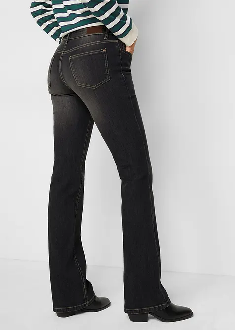 Bootcut Jeans Mid Waist, Komfort-Stretch, bonprix