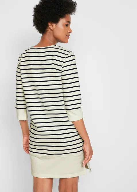 Sweatkleid aus reiner Baumwolle, bonprix
