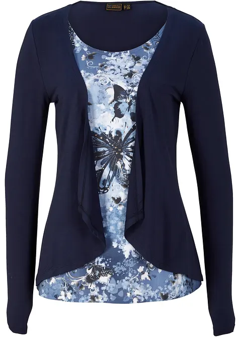 2 in 1 Shirt bedruckt, bonprix