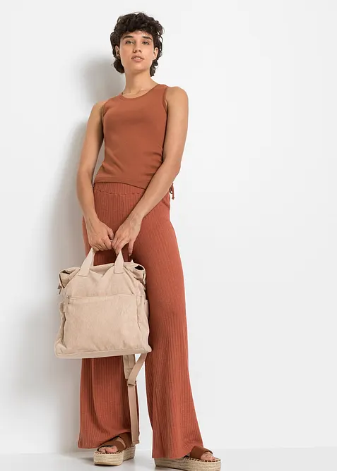 Sac &agrave; dos en velours c&ocirc;tel&eacute;, bonprix