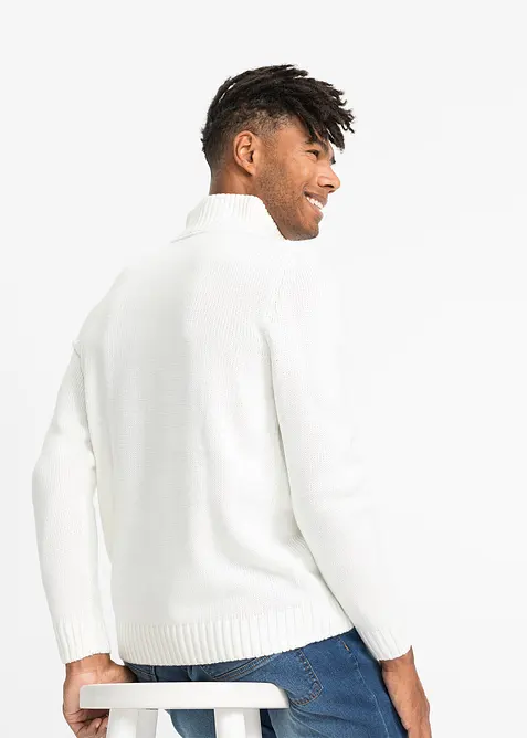 Grobstrick Troyer Pullover mit Zopfmuster, bonprix