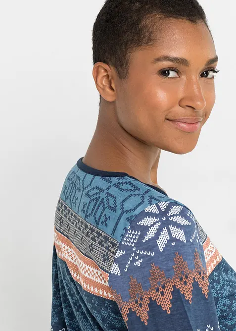 Pyjama aus reiner Bio-Baumwolle, bonprix