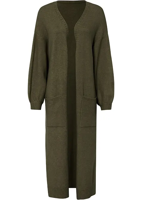 Oversize-Strickjacke in Midilänge, bonprix